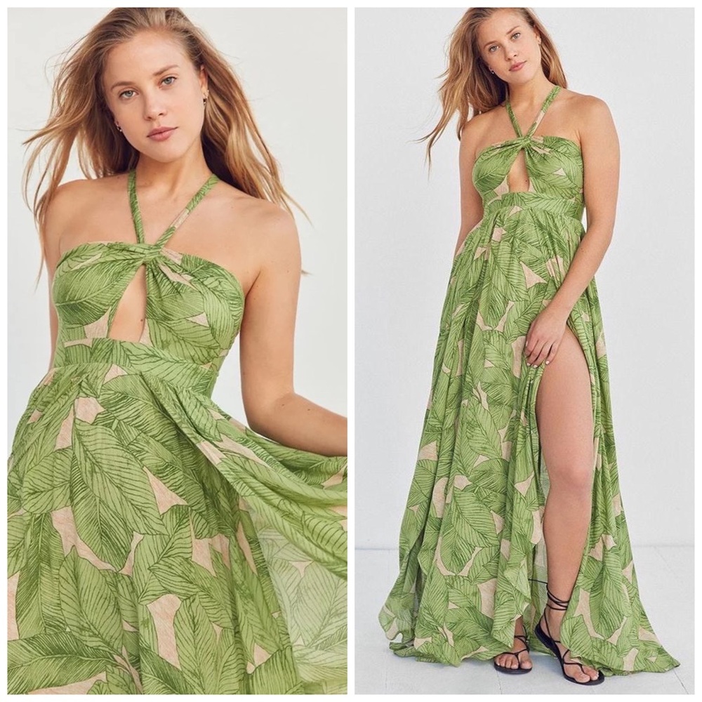 Kimchi Blue Deveraux Cutout Twist Maxi Dress
